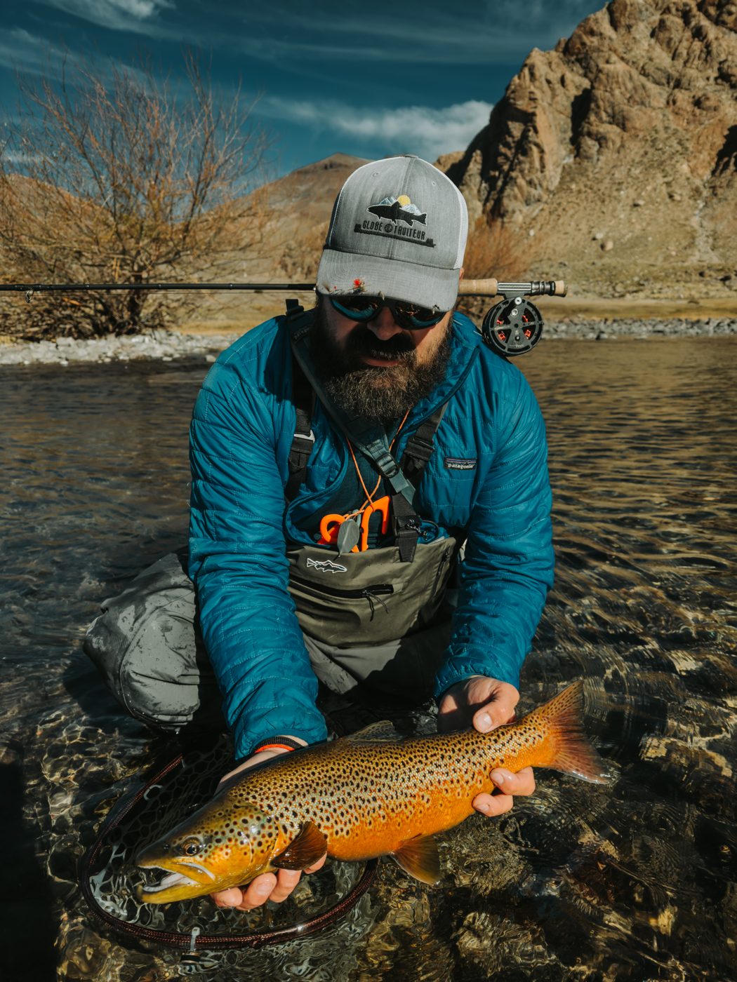 Baptiste Conquet, moniteur-guide de pêche à la mouche