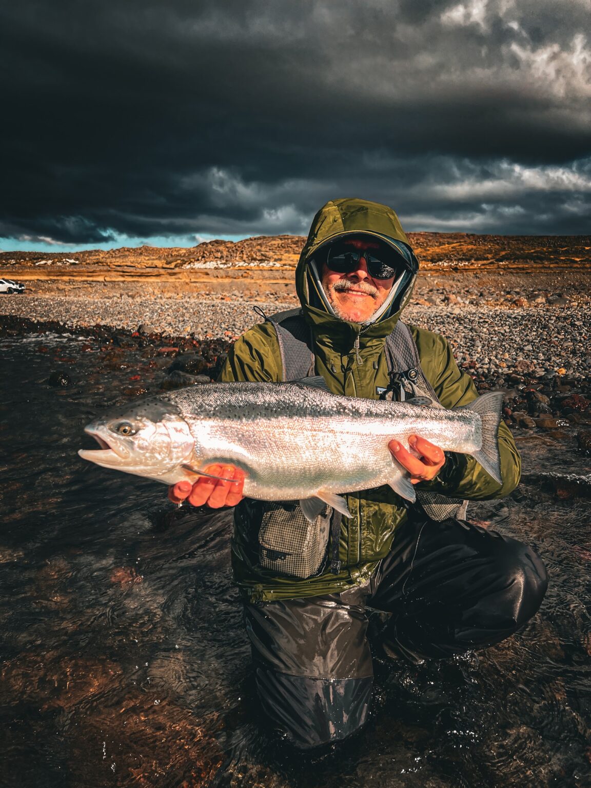 Arc-en-ciel massif de Jurassic Lake